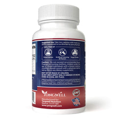 YongWell Total Cholesterol Complex capsules closeup for easy dosing.