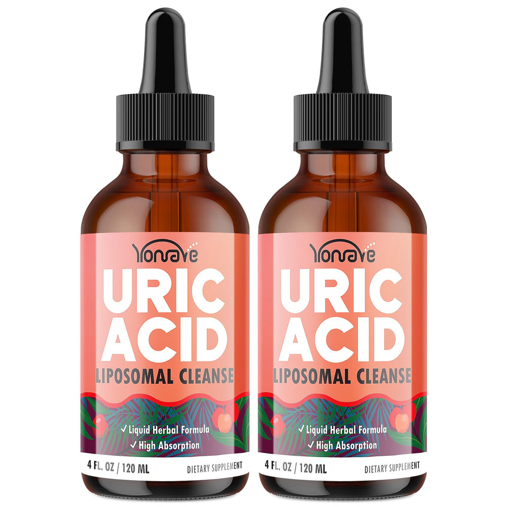 Yonrave Liposomal Uric Acid Drops bottle for daily balance and flavor.