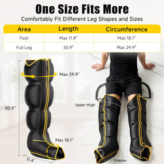 Yopast air compression leg massager thigh focus promotes upper leg relaxation and recovery