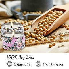 YOROXRG 24Pack candle in Vanilla for comforting evenings