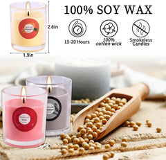 YOROXRG fig fragrance candle adds warm, earthy sweetness to any room.