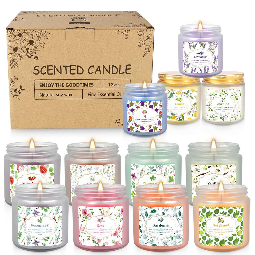 YOROXRG vanilla candle offers warm, cozy notes for quiet nights.