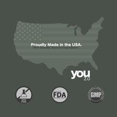 YOU 2.0 One-pill daily routine image showing simplified wellness