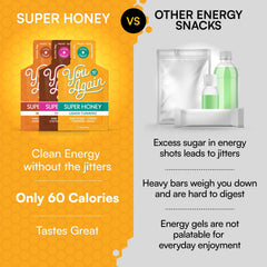 You Again Super Honey packets pink Himalayan salt detail highlights electrolyte balance for workouts