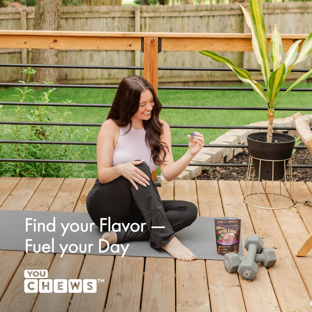YouChews on-the-go use demonstrates portable energy during busy days