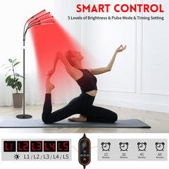 Youjoitim portable red light therapy lamp in use at home