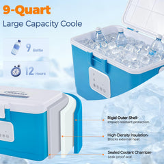 YOUKADA cold therapy machine digital control panel demonstrates precise settings for comfort.