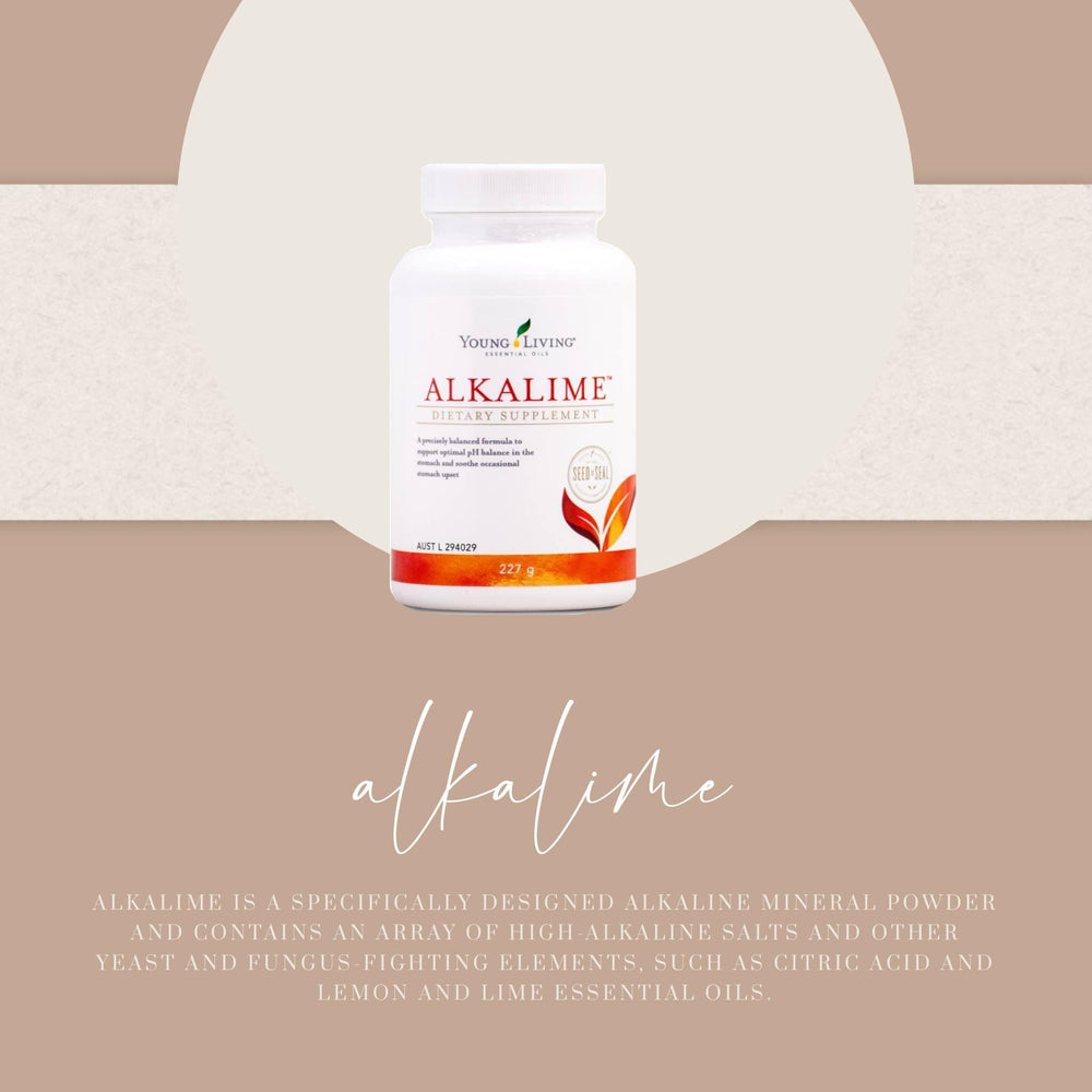 AlkaLime ingredients—lemon and lime oils—highlight natural citrus notes.