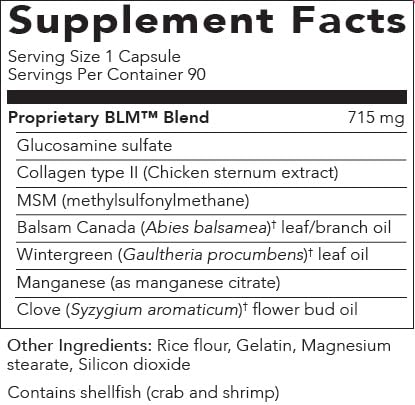In-hand shot of Young Living BLM capsules emphasizing portable wellness.