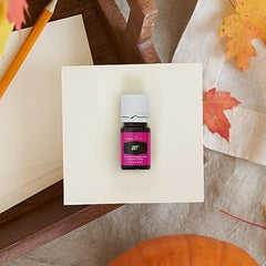 Young Living Joy diffuser mist in a living room for calming ambience