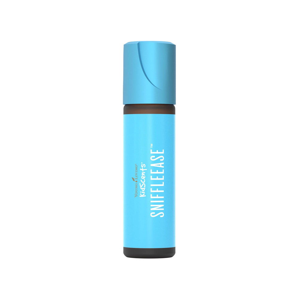 Young Living KidScents SniffleEase roll-on 10ml front view, gentle breathing support.