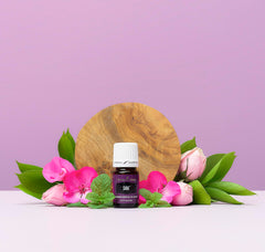 Young Living SARA essential oil with White Lotus infusion calming aroma.