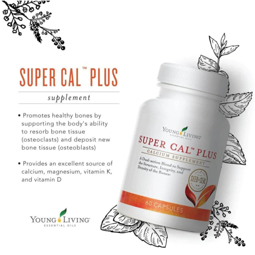 Young Living Super Cal Plus capsules for a simple, daily bone health routine