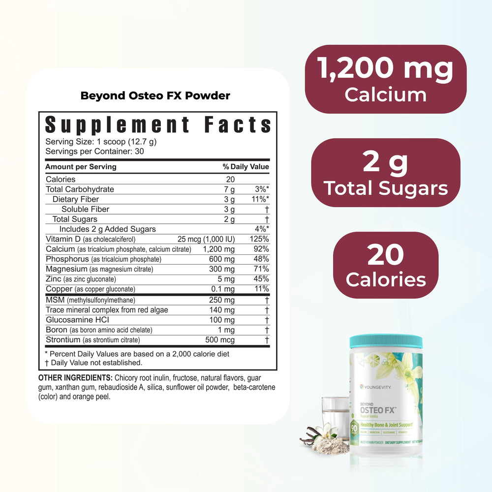 Youngevity Osteo-FX powder supports bone health in daily routine