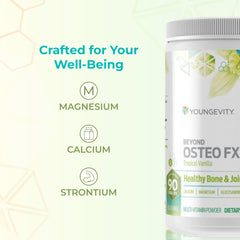 Youngevity Beyond Osteo FX Tropical Vanilla ingredients list supports calcium-rich daily nutrition.