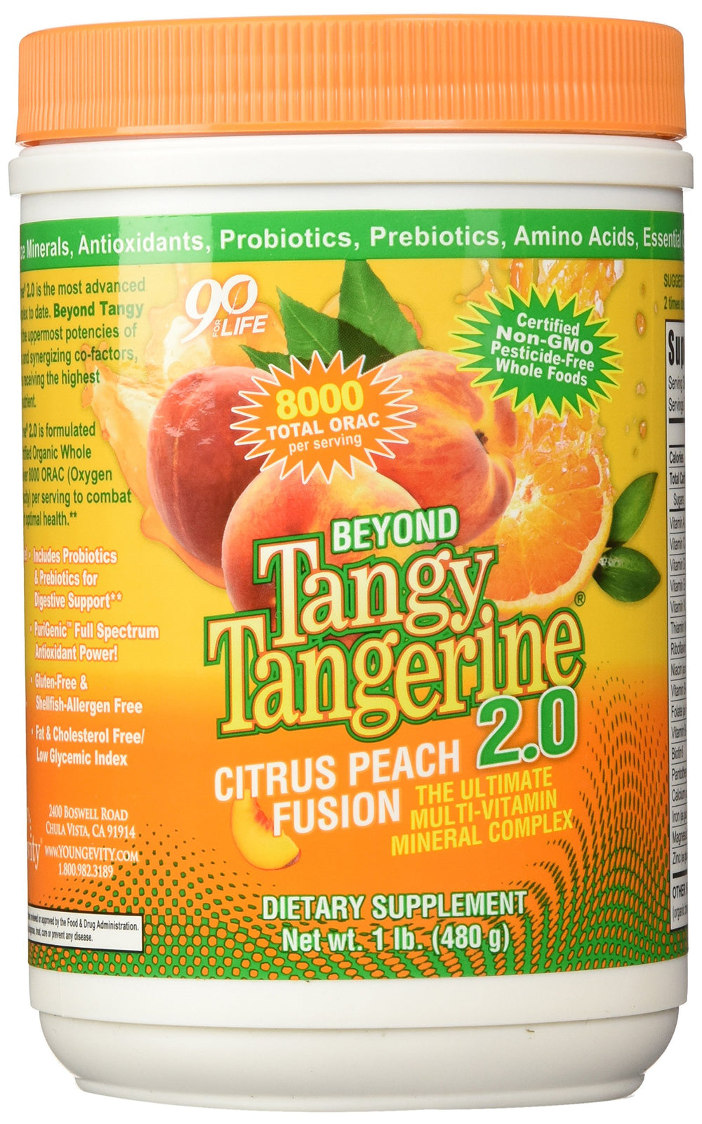 Youngevity Beyond Tangy Tangerine 2.0 canister ready for daily nutrition support.