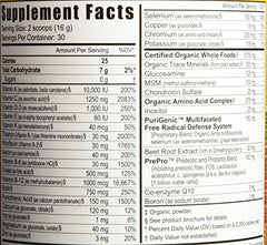 Dispensed serving of Youngevity Beyond Tangy Tangerine 2.0 for on-the-go nutrition.