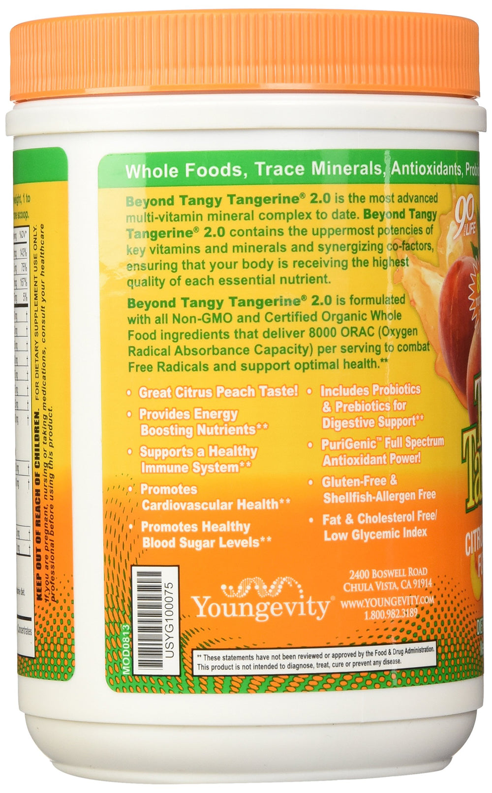 Pouring Beyond Tangy Tangerine 2.0 into water for a quick daily boost.