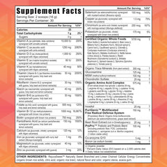 Youngevity Beyond Tangy Tangerine 2.0 citrus peach label close-up highlighting natural ingredients.