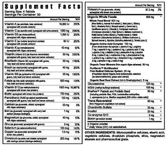 Ingredient panel showing natural and whole-food components in Beyond Tangy Tangerine 2.0.