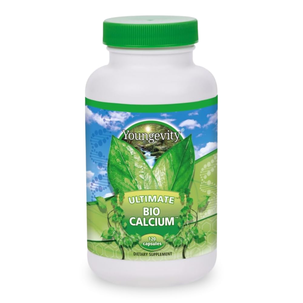 Youngevity Bio Calcium bottle cap with capsules for easy, bone-supporting daily use.
