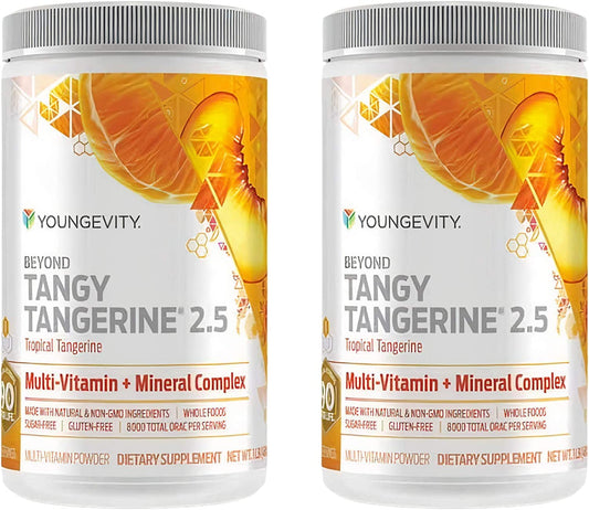 Youngevity BTT 2.5 tropical-tangerine bottle supports daily wellness with natural whole-food ingredients.