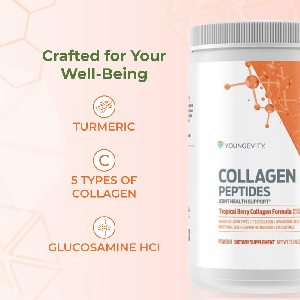 Youngevity one-ounce scoop shows convenient dosing.