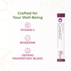 Travel-friendly Youngevity CoreAO Stiks stick pack ready to mix