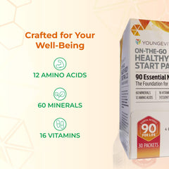 Youngevity On-The-Go packaging enables convenient health routines during busy days.