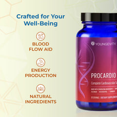 Youngevity ProCardio FX cap close-up for secure travel-friendly packaging.