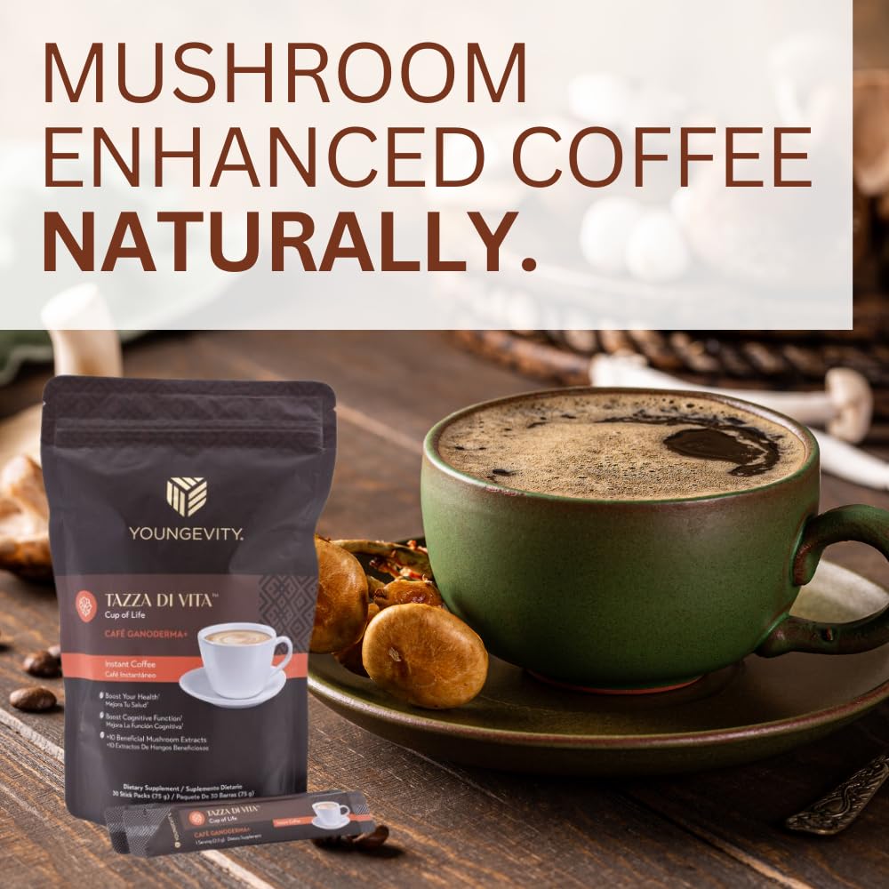 Youngevity Tazza Di Vita Ganoderma coffee gift pack for sharing.