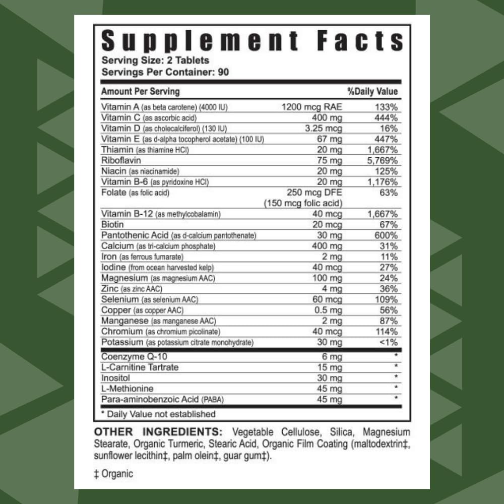 Close-up of Youngevity Ultimate Daily tablets for easy daily energy support