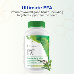 Youngevity Ultimate EFA soft gels close-up showing smooth coating for easy swallowing