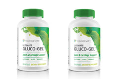 Youngevity Ultimate Gluco Gel bottle for daily joint support and mobility.