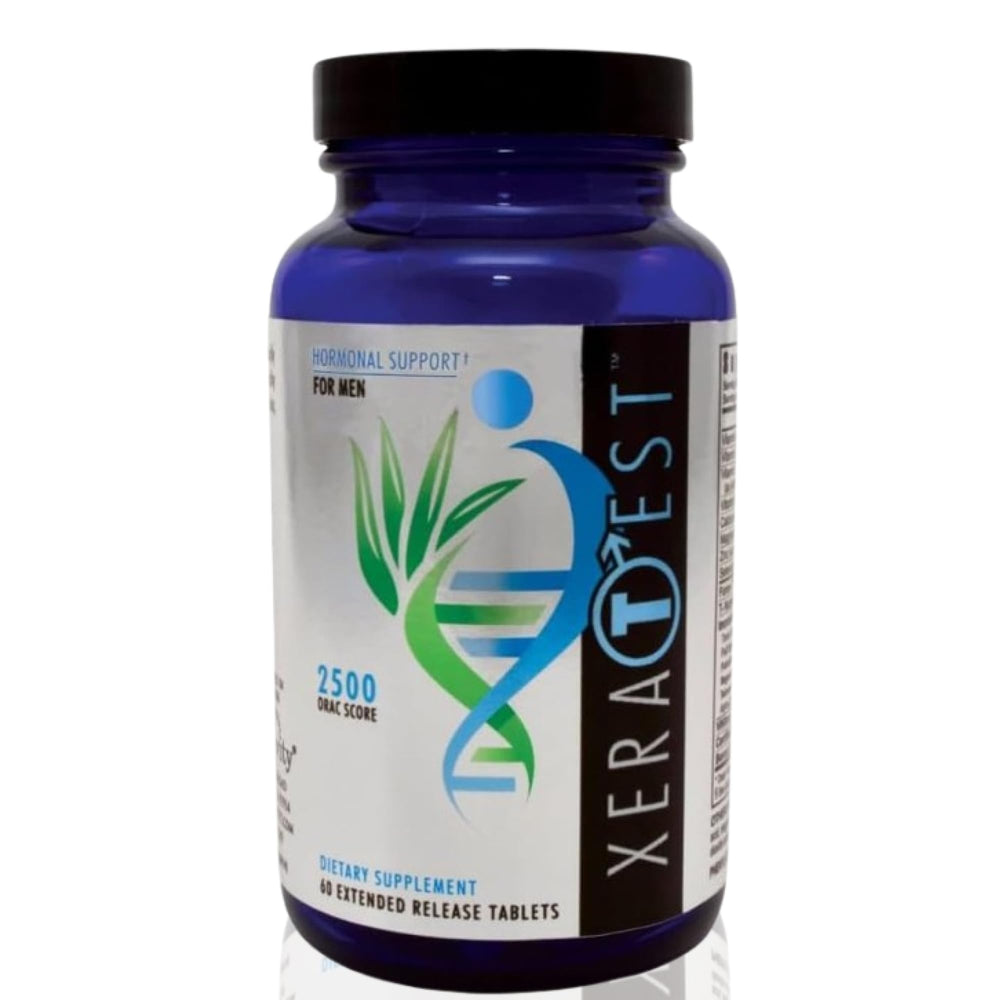 Youngevity XeraTest bottle signaling potential hormonal balance support.