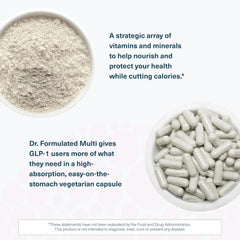 Ingredient panel of Youtheory GLP-1 supplement showing chelated minerals and methylated vitamins
