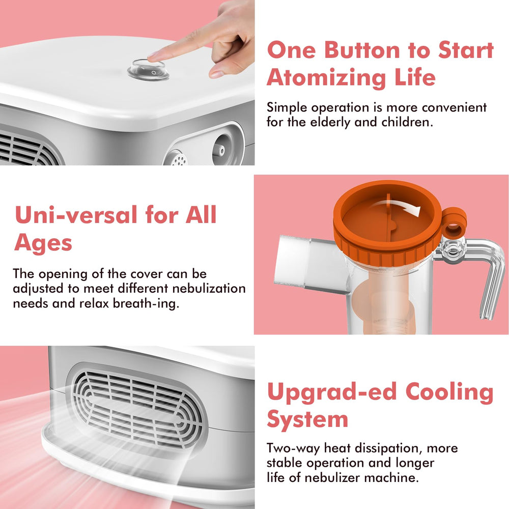 YOUXTU nebulizer three-speed control demonstrates customizable treatment pace