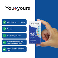 You+yours tasteless multivitamin powder spoon scoop for daily use