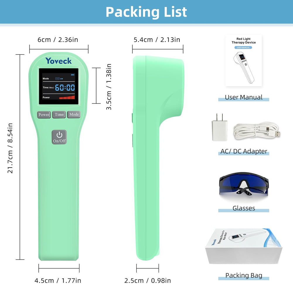 Yoveck included accessories ensure easy setup and safe, comfortable sessions.
