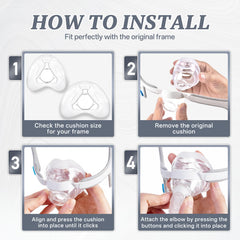 YSSKTC two-pack nasal cushion ready for simple daily replacement