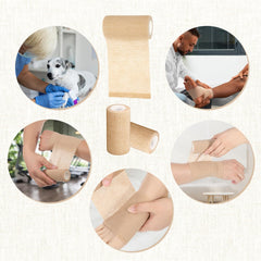 Yuanan bandage wrap for pet care helps prevent scratching wounds.