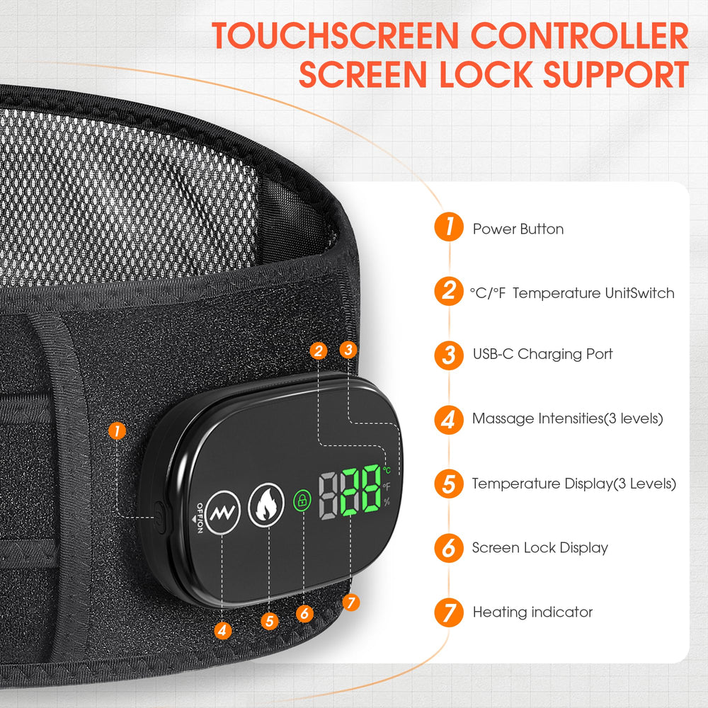 YUANBO cordless massager with battery indicator for travel-friendly use