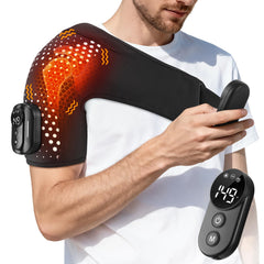 YUANBO shoulder heating pad with magnetic dock offers effortless attachment and secure fit.