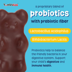 YUM-V'S bear-shaped probiotic chocolate for kid-friendly bite