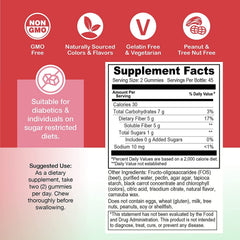 YUM-V'S gummies berry closeup showing natural flavor and no added sugar.