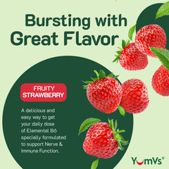 Serving-size image of two gummies for daily intake guidance.