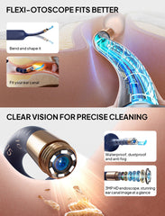 Yumika ear wax camera tips collection offers tools for precise care.