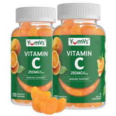 YumVs Vitamin C Gummies orange bottle for daily immune support