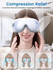 YunRayo eye massager folded flat for travel and compact storage