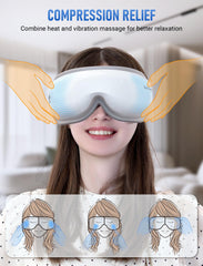 YunRayo eye massager folded compactly for travel and office use